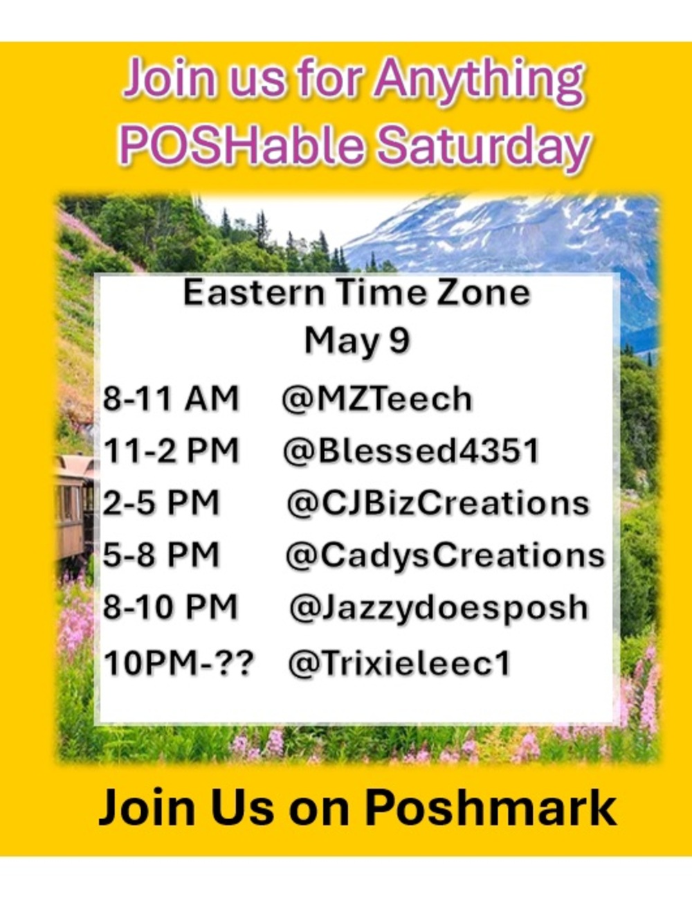 Cadyscreations is LIVE with Anything POSHable!